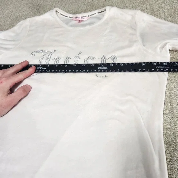 Juicy Couture Tracksuit Women XL Bone White Pants Jacket Velour Y2K Baby Doll - Picture 4 of 11